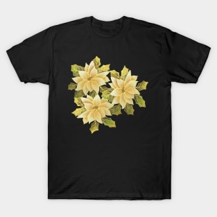 Golden Poinsettias T-Shirt